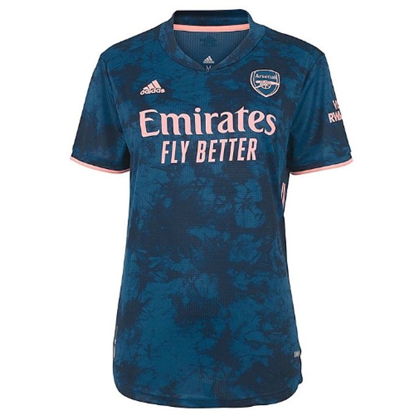 Camiseta Arsenal Replica Tercera Ropa Mujer 2020/21 Azul